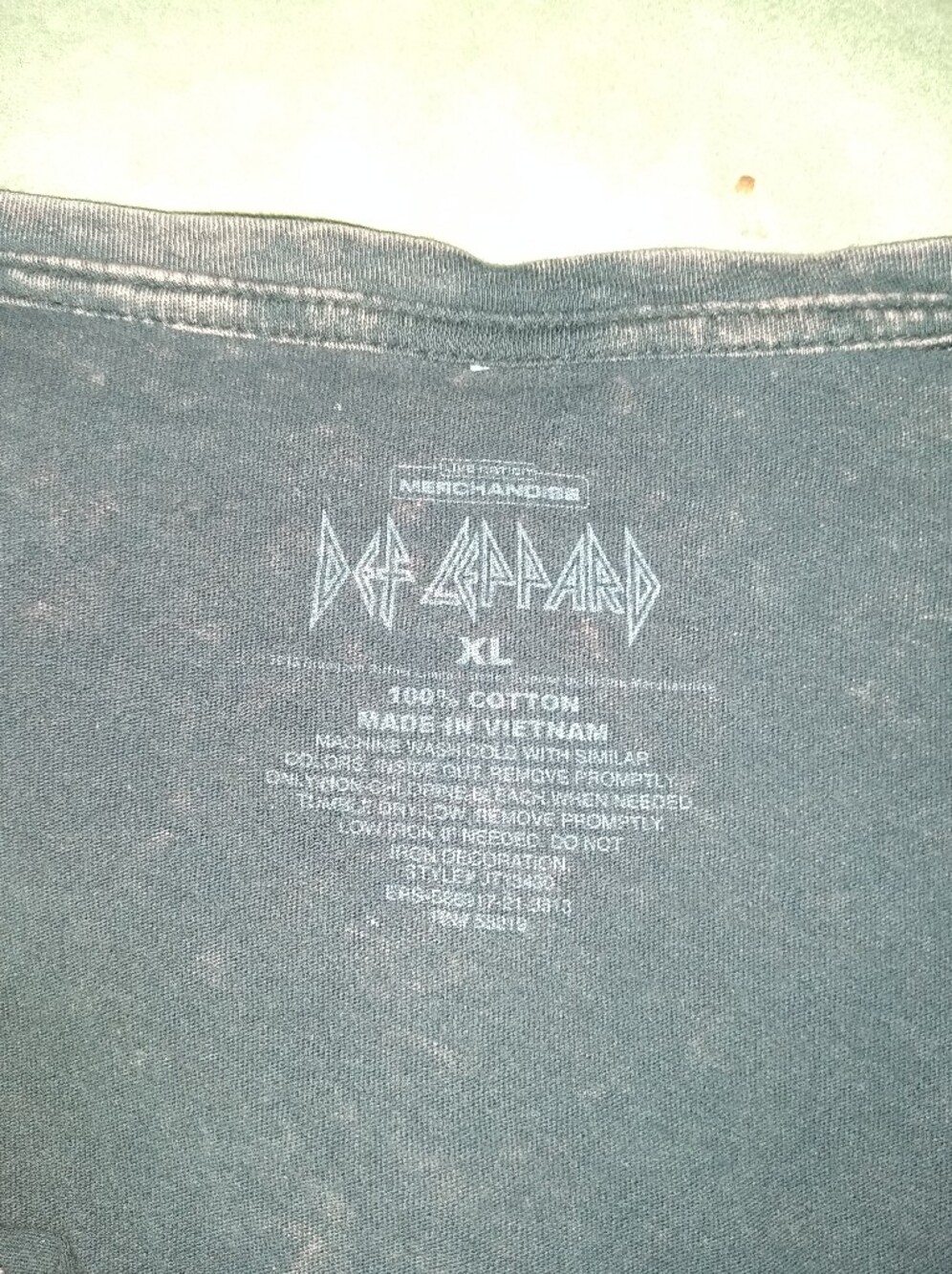 Def Leppard Women's Tshirt Cropped UnionJack Logo XL - Picture 5 of 5
